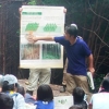 写真2　森林について学習する子どもたち