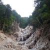 写真2　 2014年7月の豪雨災害による南木曽岳西斜面の谷の侵食