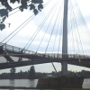写真6　 ドイツとの国境となっているライン川に架かる歩行者・
自転車専用橋。両国友好の懸け橋でもある