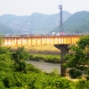 写真11　片鉄ロマン街道が吉井川を渡る橋梁