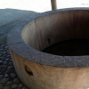 写真4 池上曽根遺跡のクスノキの井戸（復元）