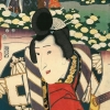 図2　 歌舞伎の「菊畑」をもとに描いた見立絵