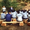 写真2　森の教室での授業