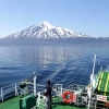 写真1　海上からの利尻島