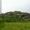 写真2　テュムラス／海岸線に点在する溶岩の丘